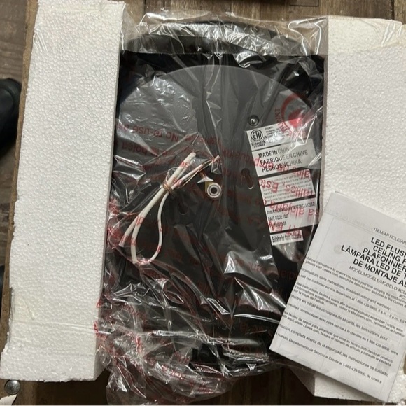 Allen + Roth Bronze LED Ceiling Fixture - Picture 2 of 3